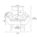 Ver imagem 5 de Kit Namoradeira + 2 Poltronas Decorativas Luxo Sala de Estar Cor:rosa