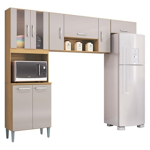 Cozinha Lavinia 3 Peças Damasco Off White - Poquema
