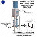 Ver mais imagens de Suporte Bebedouro Galão Água Tampo de Mdf Metalon Reforçado Branco Estilo Industrial Cozinha Escrito