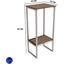 Ver imagem 3 de Suporte Bebedouro Galão Água Tampo de Mdf Metalon Reforçado Branco Estilo Industrial Cozinha Escrito
