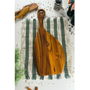 Ver imagem 4 de Tábua de Corte Orgânica com Cabo – Madeira de Teca 55x23x2cm