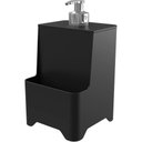 Ver imagem 5 de Kit Cozinha Smile Escorredor de Louças Dispenser Porta Talher e Lixeira de Bancada Stolf Preto