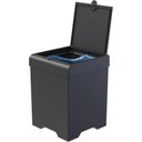 Ver imagem 4 de Kit Cozinha Smile Escorredor de Louças Dispenser Porta Talher e Lixeira de Bancada Stolf Preto