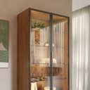 Ver imagem 4 de Cristaleira 2 Portas com LED Vidro Reflecta Atria 100% MDF Canella