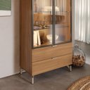 Ver imagem 5 de Cristaleira 2 Portas com LED Vidro Reflecta Atria 100% MDF Canella