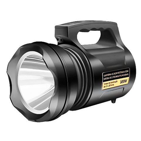 Holofote Recarregável, Lanterna Impermeável Farolete Sabre de Luz 2km Ultra Brilhante Longo Alcance