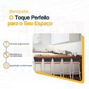 Ver imagem 3 de Kit 5 Banquetas Alta Banco para Balcão Junco Preto Àrea Gourmet Ilha Bancada bares Churrasqueira