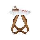 Ver imagem 1 de Mesa Lateral Cebola com Vidro 50cm Branco 50cm