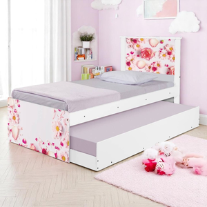 Bicama Tema Solteiro Rosas