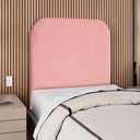 Ver imagem 2 de Cabeceira Solteiro 100 Cm com Frame Alana Suede Rosa Artte