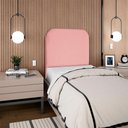 Ver mais imagens de Cabeceira Solteiro 100 Cm com Frame Alana Suede Rosa Artte