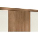 Ver imagem 2 de Guarda Roupa Casal 6 Portas e 4 Gavetas C/ Espelho e Pés Buriti Jatoba/grafitte - Santos Andirá