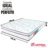 Conjunto Cama Box Queen + Colchão D45 Espuma Ortopédico 158x198cm BF Colchões - 2