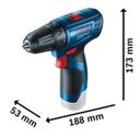 Ver imagem 2 de Parafusadeira Bosch 12v Gsr 120 Li Solo sem Bateria e sem Carregador