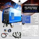 Ver imagem 5 de Máquina de Solda Inversora Ak-mma/lift Tig 170 Amperes Multiprocessos Bivolt Usk-bivolt
