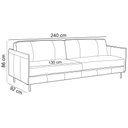 Ver imagem 3 de Sofá 3 Lugares para Sala Living Industrial 240cm Romero L06 Couro Marrom Claro - Lyam Decor