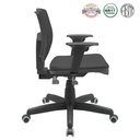 Ver imagem 5 de Cadeira Executiva Giratória Para Escritório Brizza Tela Ergonômica Com Certificado NR17 Preta