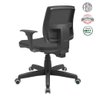 Cadeira Executiva Giratória Para Escritório Brizza Tela Ergonômica Com Certificado NR17 Preta - 6
