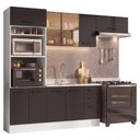 Ver imagem 2 de Armário de Cozinha Completa 270 cm Branco/Preto Agata Madesa 13