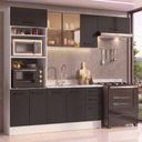Ver imagem 1 de Armário de Cozinha Completa 270 cm Branco/Preto Agata Madesa 13