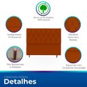 Ver imagem 3 de Cabeceira Estofada para Cama de Casal 160 Athena Suede