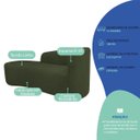 Ver imagem 4 de Kit Divã Recamier Orgânico França 140cm Lado Esquerdo e 2 Poltronas Amore Linho