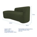 Ver imagem 3 de Kit Divã Recamier Orgânico França 140cm Lado Esquerdo e 2 Poltronas Amore Linho