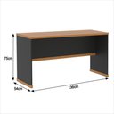 Ver imagem 2 de Mesa de Escritório Office Tampo Mdp 25mm Berlin - Vianossa