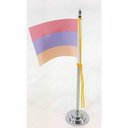 Ver imagem 2 de Mini Bandeira de Mesa Armênia 15 Cm Poliéster