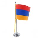 Ver imagem 1 de Mini Bandeira de Mesa Armênia 15 Cm Poliéster