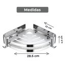 Ver imagem 6 de Suporte Shampoo de Canto Parede Banheiro Aço Inox Cromado