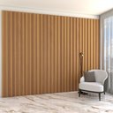 Ver imagem 2 de Painel para Tv 100% Mdf Ripado Decoração Freijó - Panorama Móveis