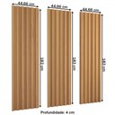 Ver imagem 4 de Painel para Tv 100% Mdf Ripado Decoração Freijó - Panorama Móveis