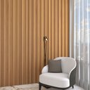 Ver imagem 1 de Painel para Tv 100% Mdf Ripado Decoração Freijó - Panorama Móveis