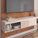 Ver imagem 5 de Kit Estofado Ferguile Trieste Retrátil Reclinável com Painel Tv 55 Esmeralda Caemmun