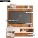 Ver imagem 7 de Kit Estofado Ferguile Trieste Retrátil Reclinável com Painel Tv 55 Esmeralda Caemmun