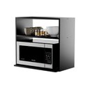 Ver imagem 1 de Nicho para Cozinha Cannes 60cm sem Porta MDP Preto Mercado Das Prateleiras