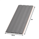 Ver imagem 5 de Kit 3 Painéis Ripados Slim Pvc 20x300cm Revestimento