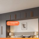 Ver imagem 5 de Guarda Roupas Modulado Closet de Canto Quarto Completo 12 Portas Espaço Cama Queen 1,58m Madrid