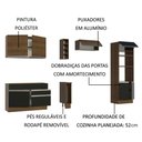 Ver imagem 5 de Armário de Cozinha Completa 290cm Rustic/Preto/Rustic Cristal Madesa 09