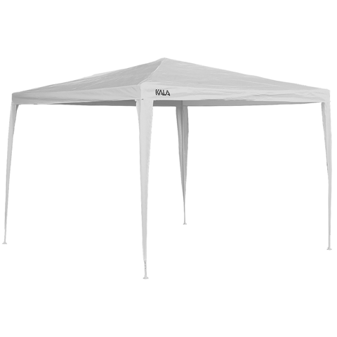 Tenda Praia Gazebo Barraca 3x3 Branca Camping Bco Aço Kala