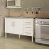 Balcão de Cozinha sem Tampo e Pia 2 Portas 3 Gavetas 114cm Flex Mgm Móveis - 1