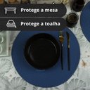 Ver imagem 6 de 10 Jogo Americano Redondo Mesa Posta Sousplat Luxo Pvc Maz