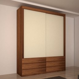 Guarda-Roupa Solteiro 100% MDF 2 Portas e 6 Gavetas Eco 08 Bom Pastor - 1