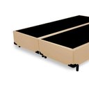 Ver imagem 4 de Base Box King Bipartido Homequeen Corino Bege 40x193x203