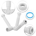 Ver imagem 2 de Kit 3 Sifão Triplo Sanfonado/extensivo Universal Abs Branco