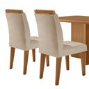 Ver imagem 7 de Mesa de Jantar Olímpia 120cm Mdf Canto Copo e com 4 Cadeiras Melissa