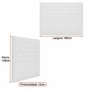 Ver imagem 3 de Cabeceira para Cama Box King 195cm Arquelis Linho Nobre Cinza - Sallar Home