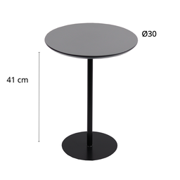 Mesa Lateral Tampo 30cm (41 cm altura) Verde Acetinado - 3