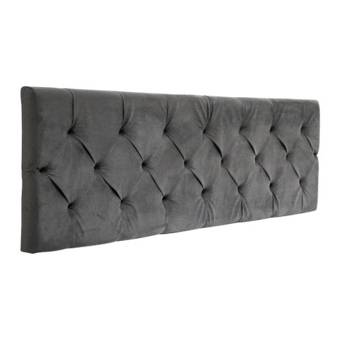 Cabeceira Castor King Flórida Painel Cinza 193cm